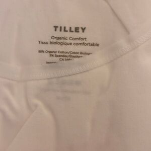 NWT Tilley Women’s Scoop Tank, XL, White, Organic Cotton